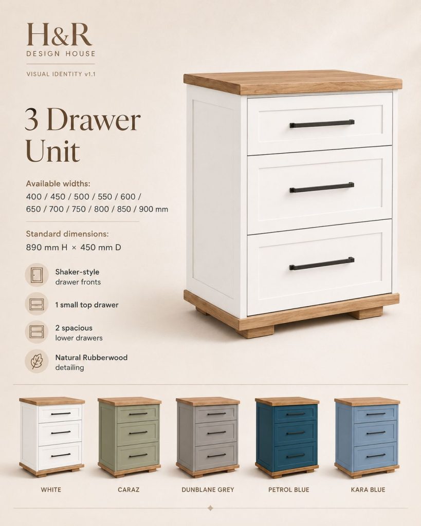 3 Drawer Unit - Nuglo
